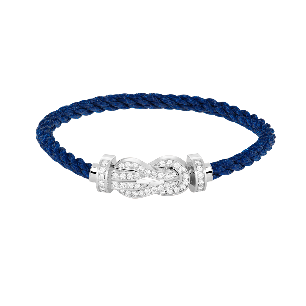 [Elowen Jewels]CHANCE LARGE 8 FIGURE BUCKLE FULL DIAMOND BRACELET SILVER