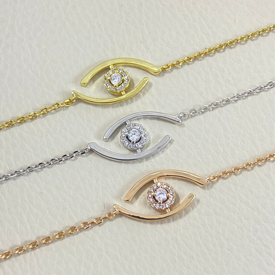 [Elowen Jewelry]Lucky Eye Pave-Set Diamond Bracelet