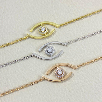 [Elowen Jewelry]Lucky Eye Pave-Set Diamond Bracelet