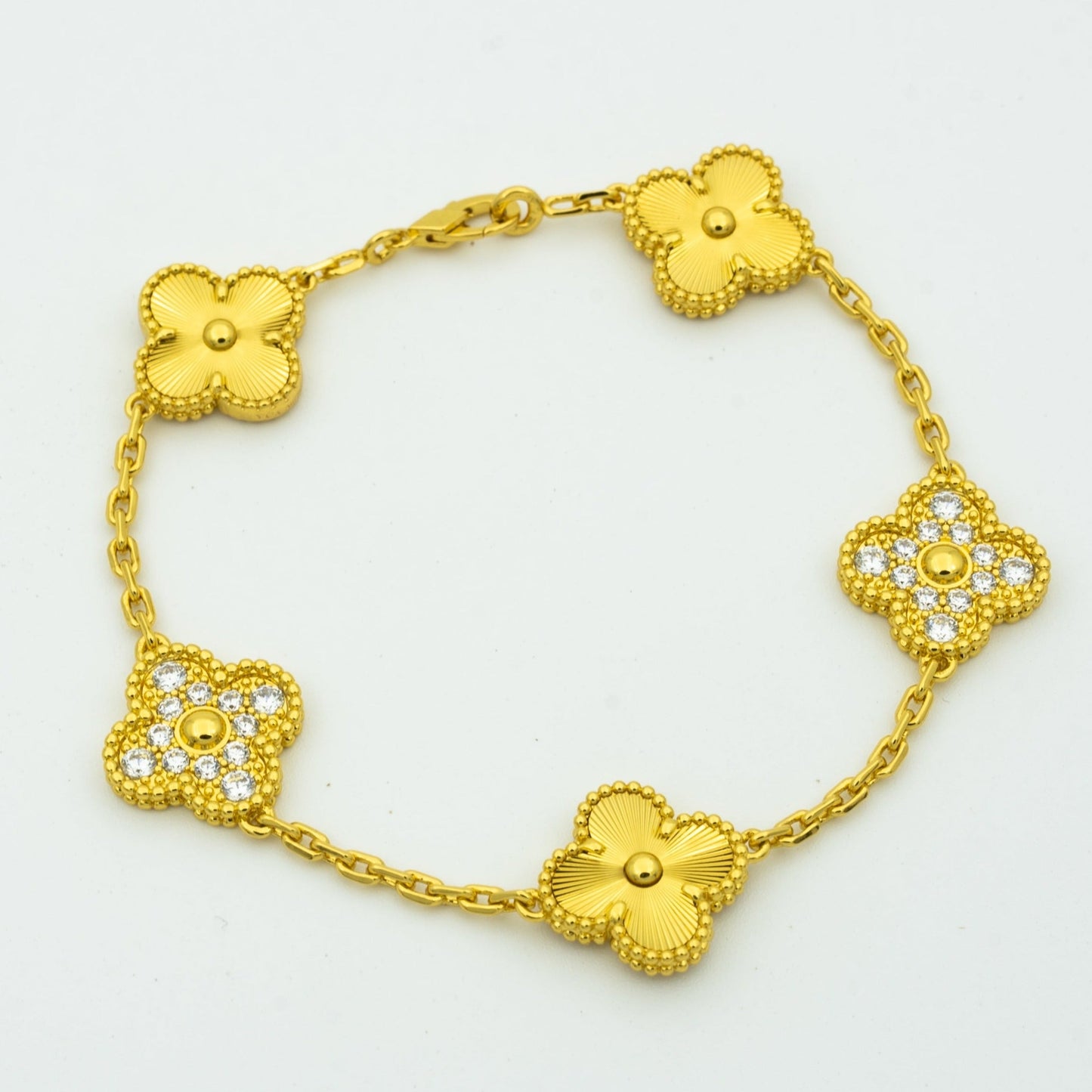 [Elowen Jewels] CLOVER 5 MOTIF LASER BRACELET COLLECTION