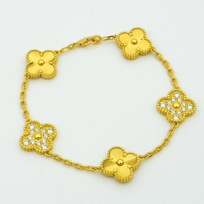 [Elowen Jewels] CLOVER 5 MOTIF LASER BRACELET COLLECTION