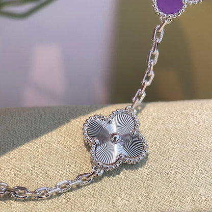 [Elowen Jewels] CLOVER 5 MOTIF VIOLET BRACELET COLLECTION