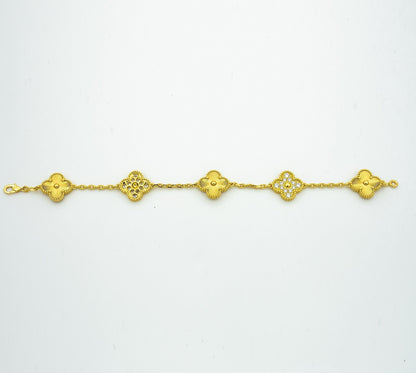 [Elowen Jewels] CLOVER 5 MOTIF LASER BRACELET COLLECTION