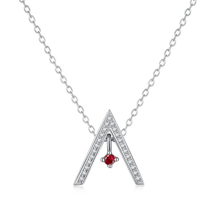 [Elowen Jewels]Sparkling "A" Shape Necklace