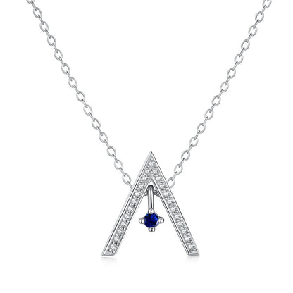 [Elowen Jewels]Sparkling "A" Shape Necklace