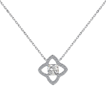 [Elowen Jewels]Exquisite Flower Shape Princess Cut Necklace