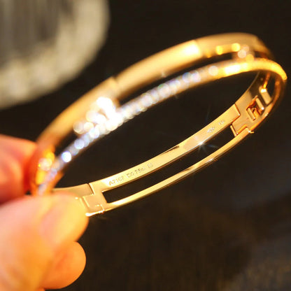 [Elowen Jewelry]Move Romane Diamond Bangle Bracelet
