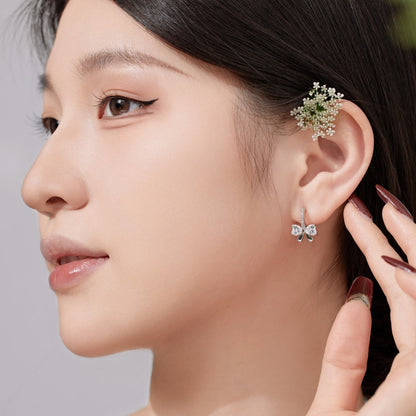 [Elowen Jewels]Exquisite Earrings With Heart-Shaped Bow Design