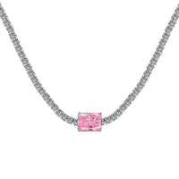 [Elowen Jewel]2.0 carat Ornate Emerald Cut Necklace