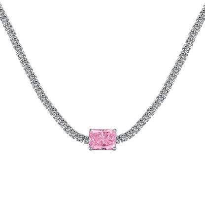 [Elowen Jewels]2.0 carat Ornate Emerald Cut Necklace