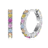 [Elowen Jewel]Radiant Colorful Round Cut Earrings