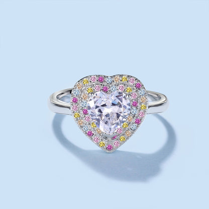 [Elowen Jewels]Delicate Ebullient Heart Shape Wedding Ring