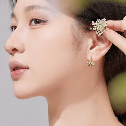 [Elowen Jewels]Exquisite Earrings With Heart-Shaped Bow Design