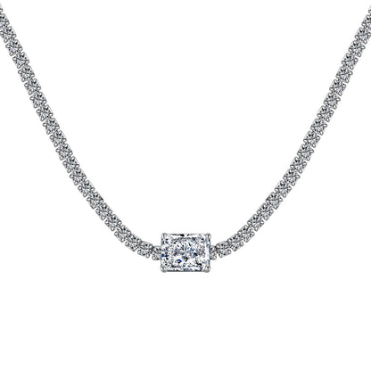 [Elowen Jewels]2.0 carat Ornate Emerald Cut Necklace