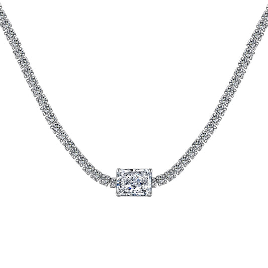[Elowen Jewels]2.0 carat Ornate Emerald Cut Necklace