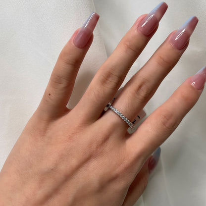 [Elowen Jewels]Delicate Sparkling Round Cut Daily Ring