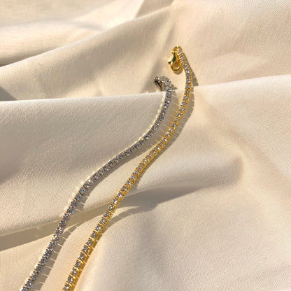 [Elowen Jewels]Radiant Shinning Princess Cut Tennis Bracelet
