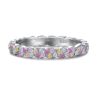 [Elowen Jewel]Dainty Ebullient Round Cut Daily Ring