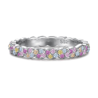 [Elowen Jewels]Dainty Ebullient Round Cut Daily Ring