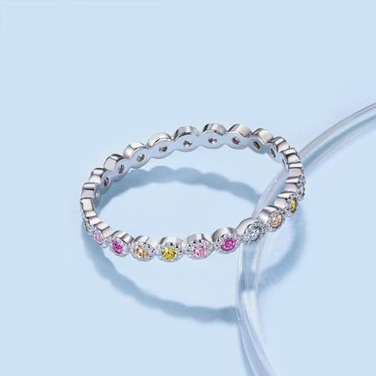 [Elowen Jewels]Radiant Sparkling Round Cut Daily Ring