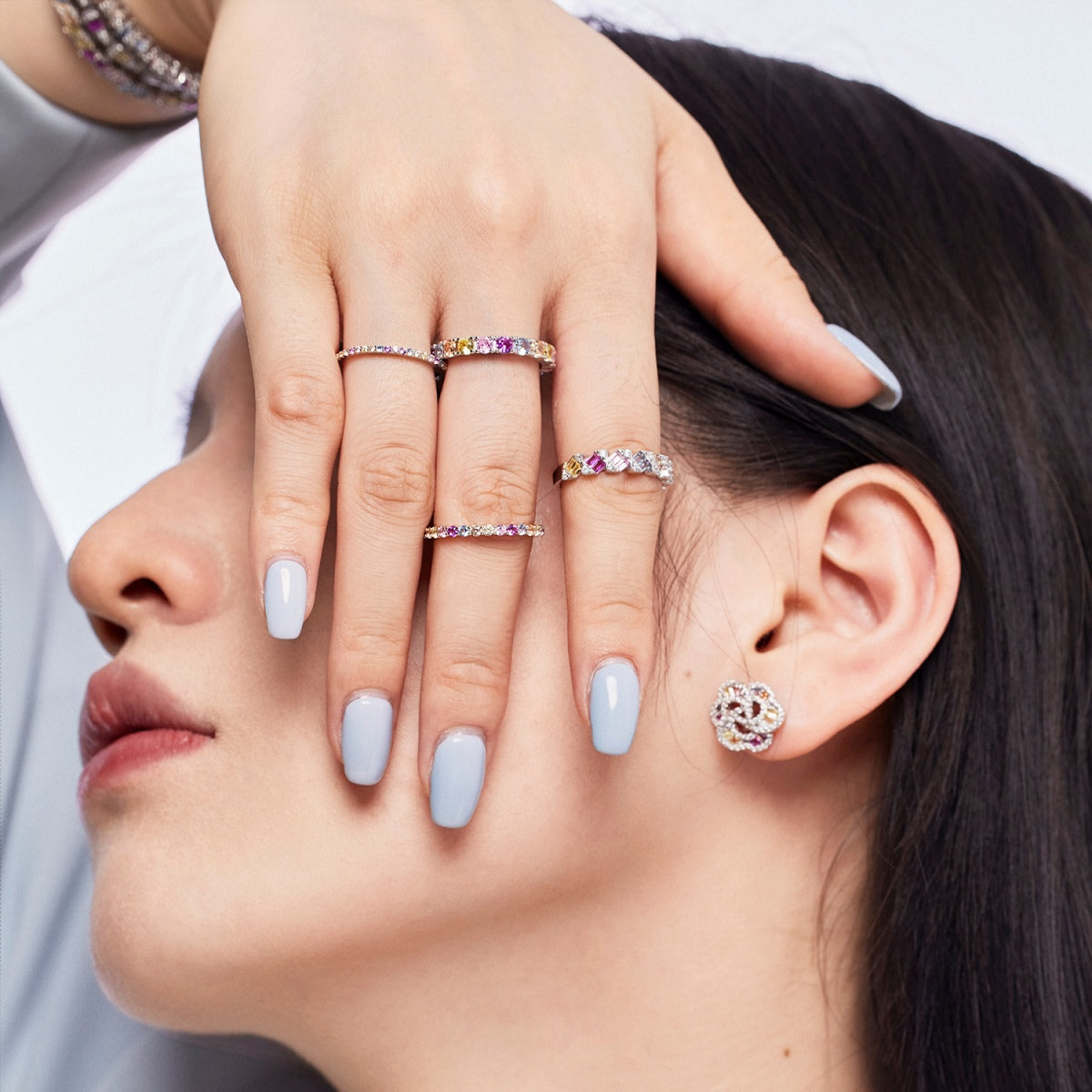 [Elowen Jewels]Delicate Vibrant Emerald Cut Daily Ring