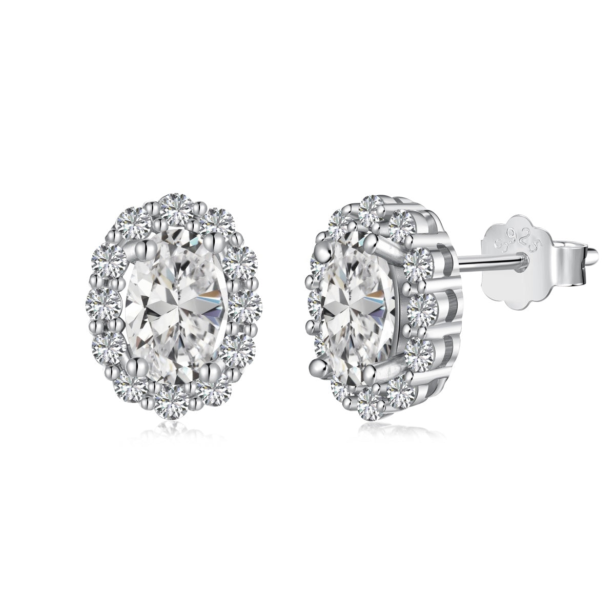 [Elowen Jewels]Delicate Unique Oval Cut Daily Earrings