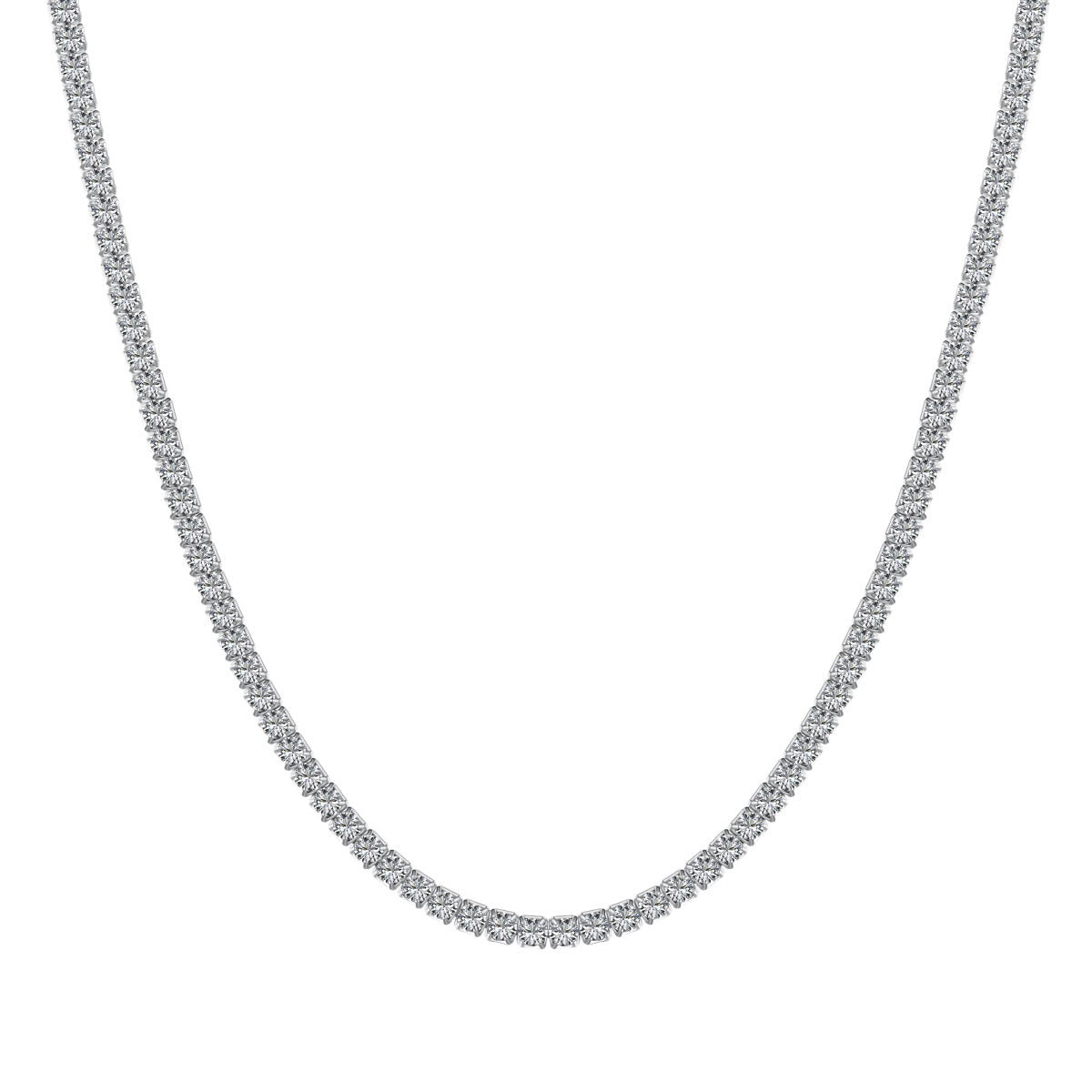 [Elowen Jewels]Delicate Round Shape Tennis Necklace
