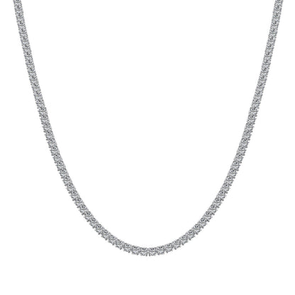[Elowen Jewels]Delicate Round Shape Tennis Necklace