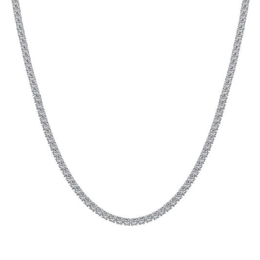 [Elowen Jewels]Delicate Round Shape Tennis Necklace