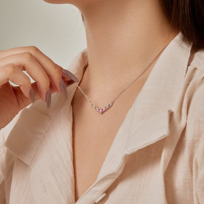[Elowen Jewels]Dazzling Rainbow Necklace