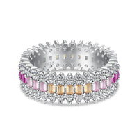 [Elowen Jewel]Ornate Colorful Radiant Cut Daily Ring