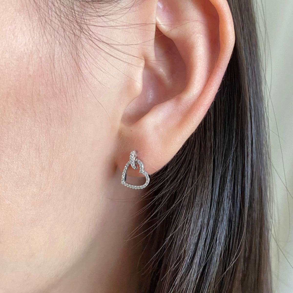 [Elowen Jewels]Dainty Heart Shape Earrings