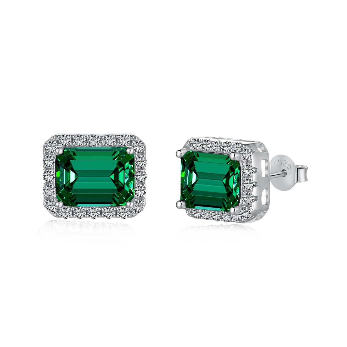 [Elowen Jewels]Luxurious Dainty Emerald Cut Banquet Earrings
