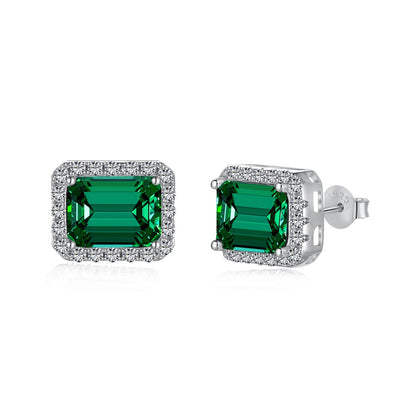 [Elowen Jewels]Luxurious Dainty Emerald Cut Banquet Earrings