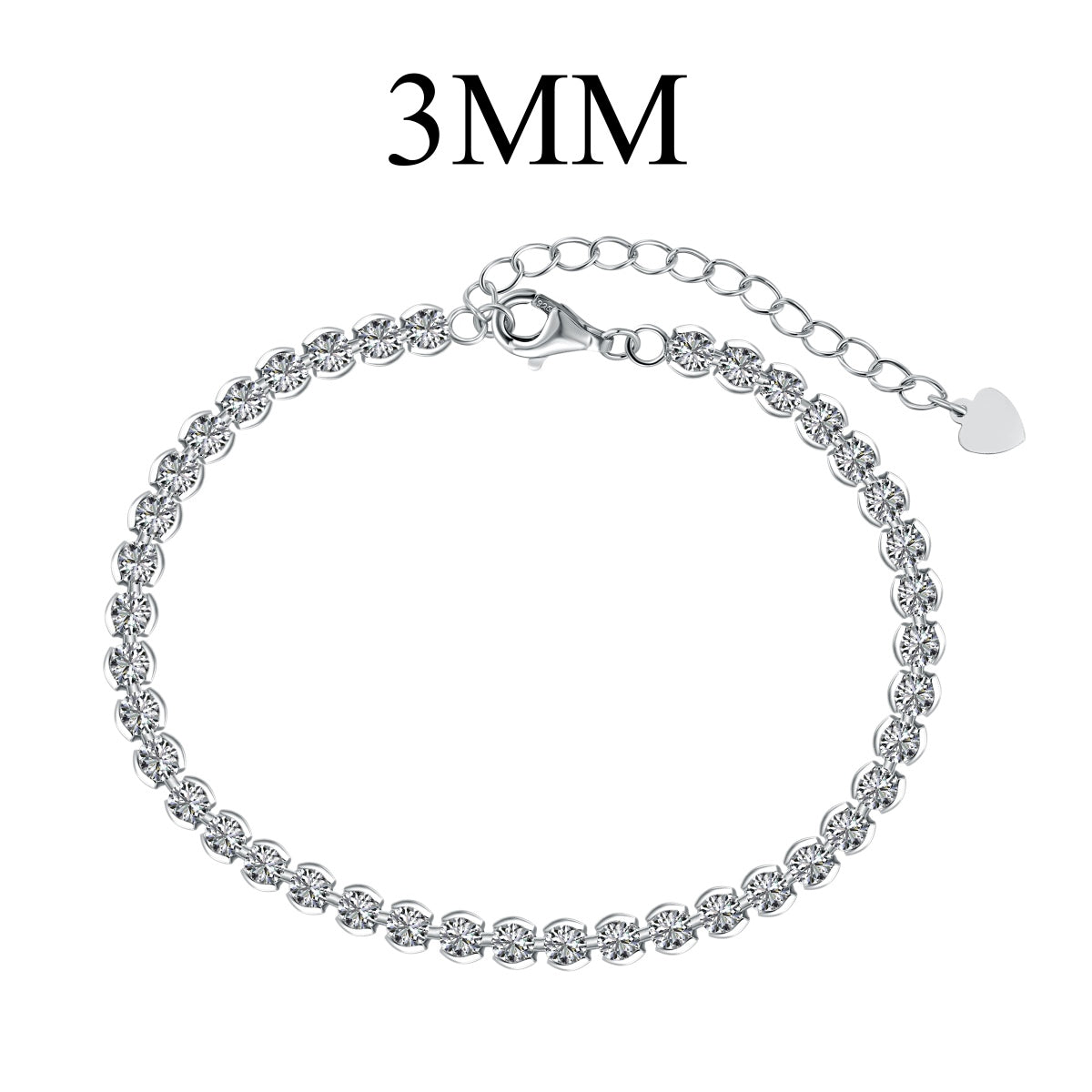 [Elowen Jewels]Ornate  Sparkling Round Cut Daily Bracelet
