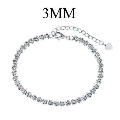 [Elowen Jewels]Ornate  Sparkling Round Cut Daily Bracelet