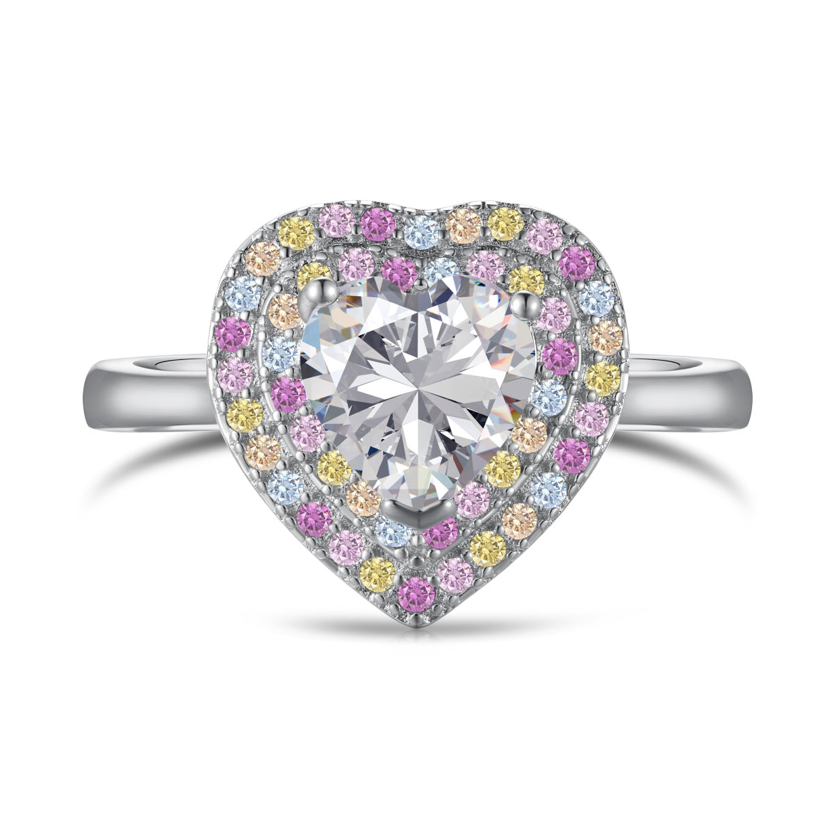 [Elowen Jewels]Delicate Ebullient Heart Shape Wedding Ring