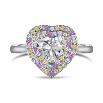 [Elowen Jewels]Delicate Ebullient Heart Shape Wedding Ring