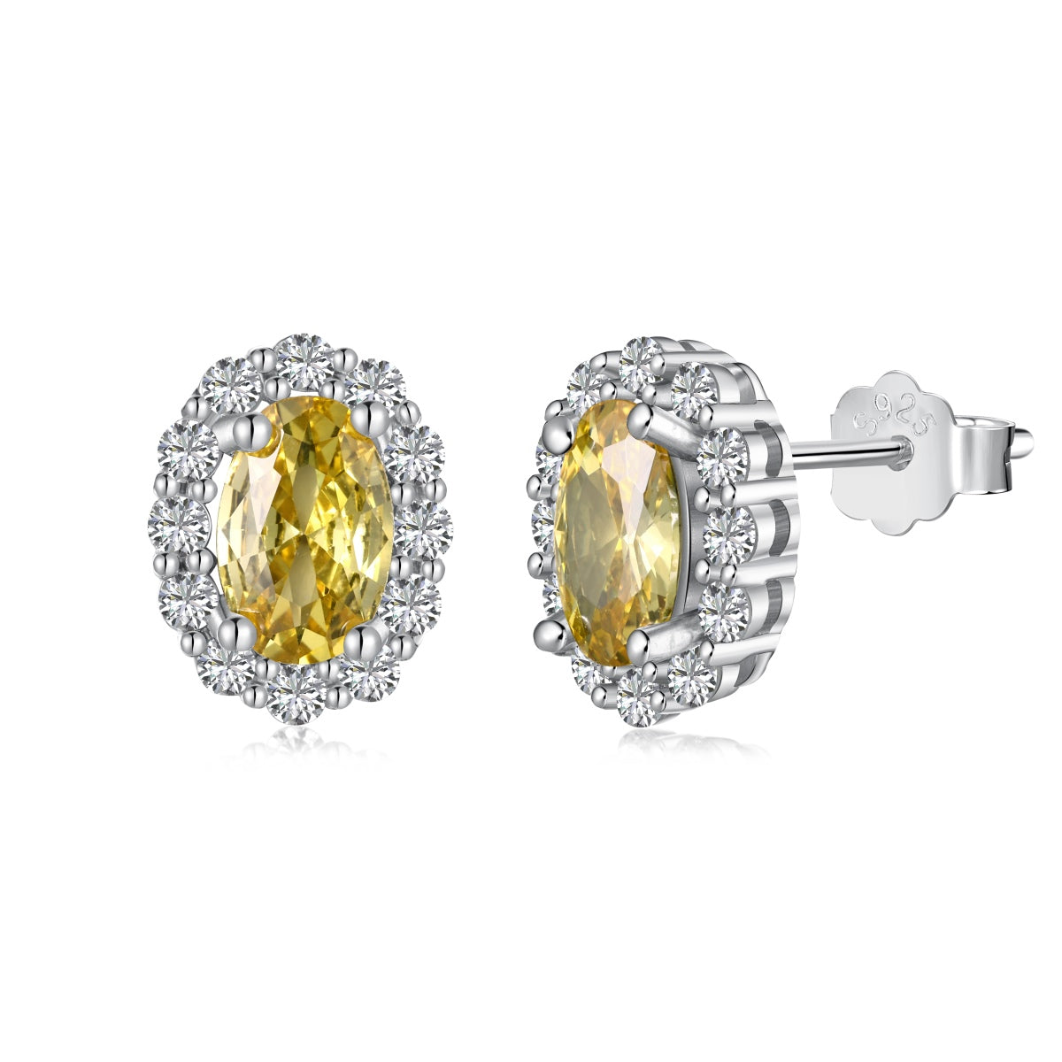 [Elowen Jewels]Delicate Unique Oval Cut Daily Earrings