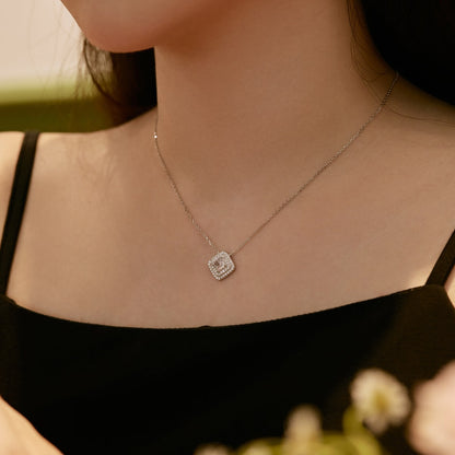 [Elowen Jewels]Sparkling Asscher Cut Necklace