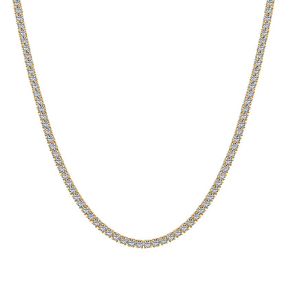[Elowen Jewels]Delicate Round Shape Tennis Necklace