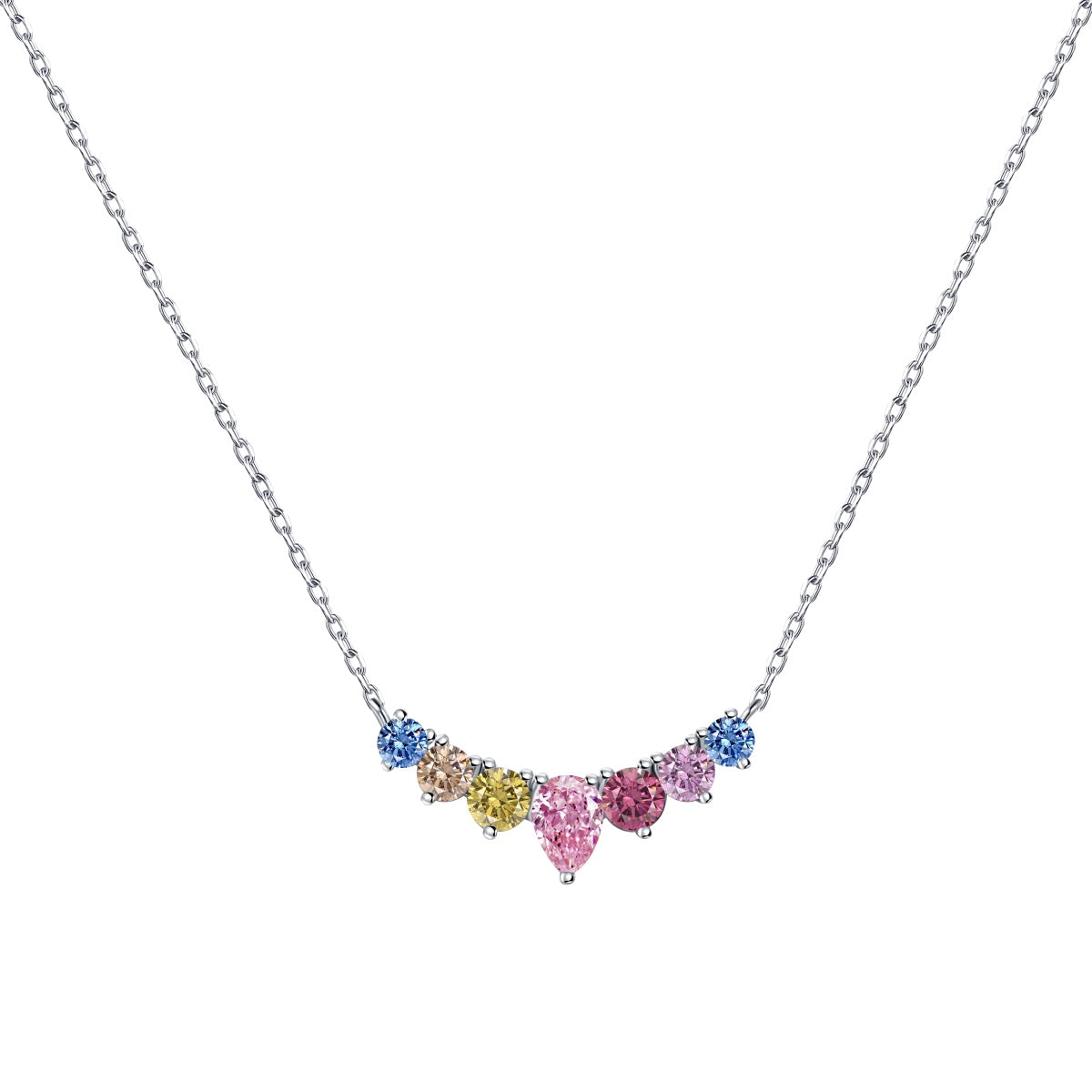 [Elowen Jewels]Dainty Colorful Heart Necklace
