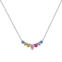 [Elowen Jewel]Dainty Colorful Heart Necklace