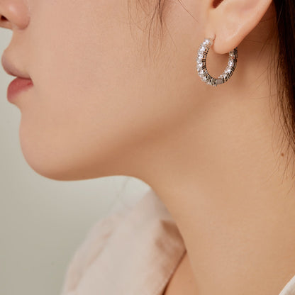 [Elowen Jewels]Unique Round Cut Daily Earrings