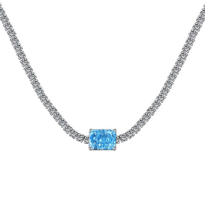 [Elowen Jewels]2.0 carat Ornate Emerald Cut Necklace