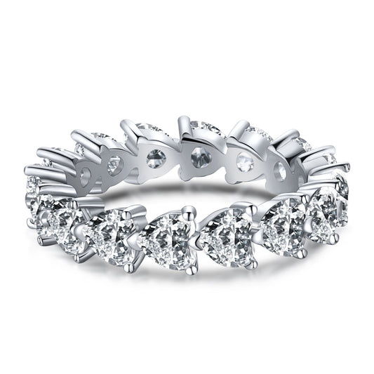 [Elowen Jewels]0.25 Carat Radiant Romance Heart Cut Lover Ring