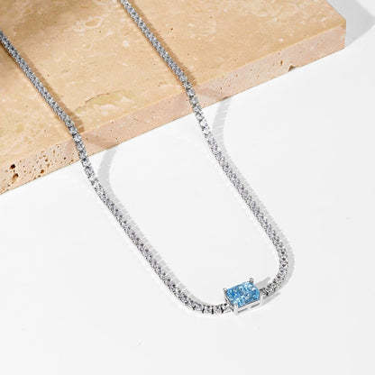[Elowen Jewels]2.0 carat Ornate Emerald Cut Necklace