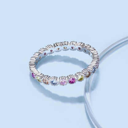 [Elowen Jewels]Exquisite Colorful Round Cut Party Ring