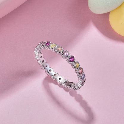 [Elowen Jewels]Exquisite Colorful Round Cut Party Ring