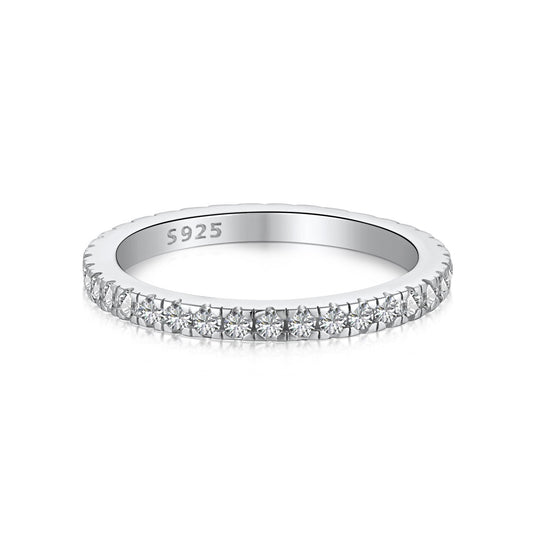 [Elowen Jewels]Delicate Sparkling Round Cut Daily Ring